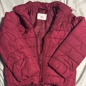 The Children's Place Burgundy Puffer Jacket